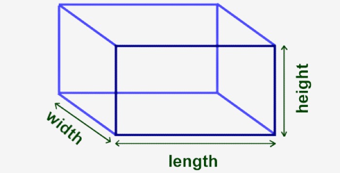 3D Cuboid Dimensions